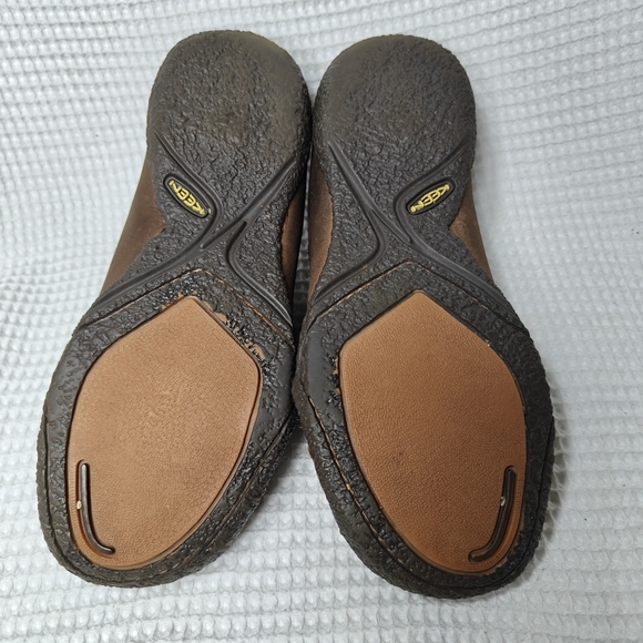 KEEN Clog Loafer Brown Leather Casual Leather Slip On Womens Shoe Size 7.5 - Picture 9 of 9